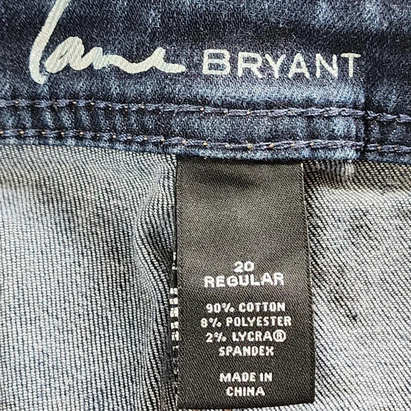 Lane Bryant Womens Plus Genius Fit Skinny High Rise Med Wash Denim Jeans Size 20 - Picture 5 of 9